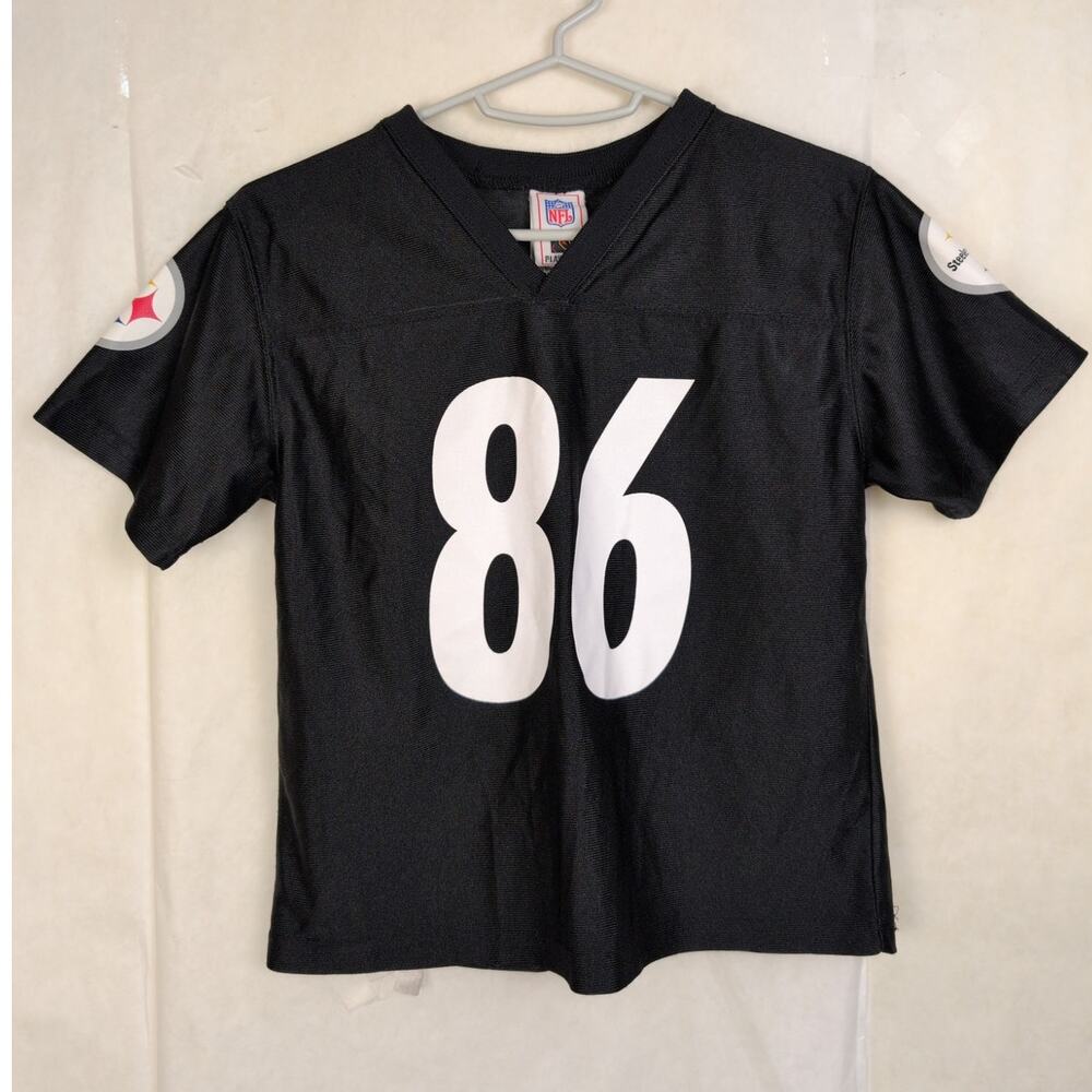 NFL Players black Hines Ward Pittsburgh Steelers jersey Size Large Kids Fangear